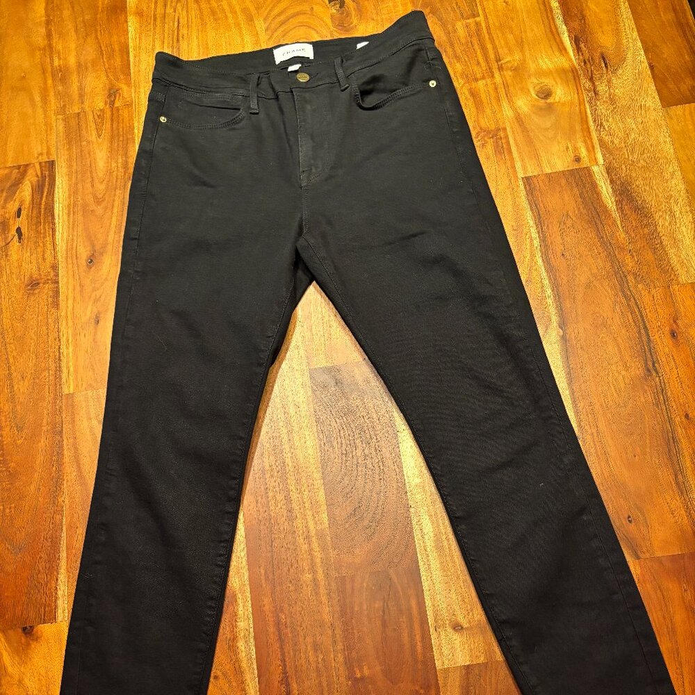 FRAME Le High Skinny Black Jeans - Size 29